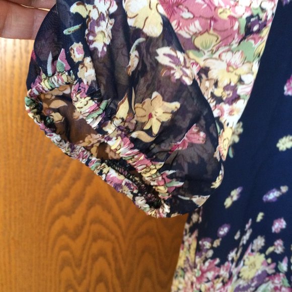 DJT Floral Dress NWOT Size M with  3/4 sleeve - Picture 5 of 12